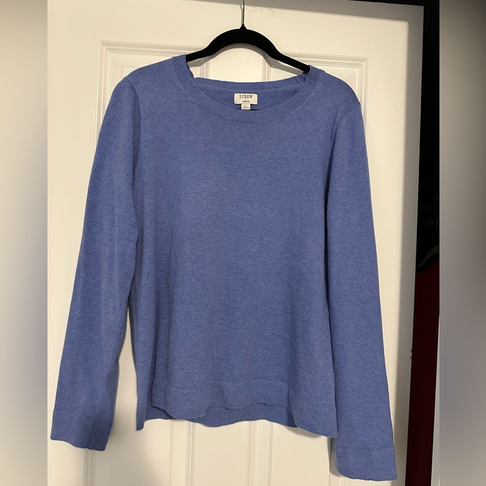J. Crew Classic Blue Crew Neck Sweater